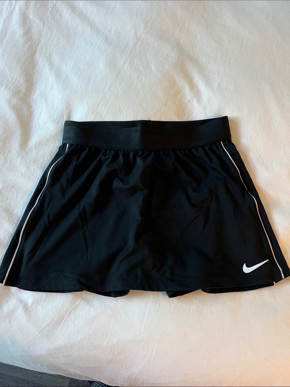 Nike Black Skort with White Swoosh and Piping